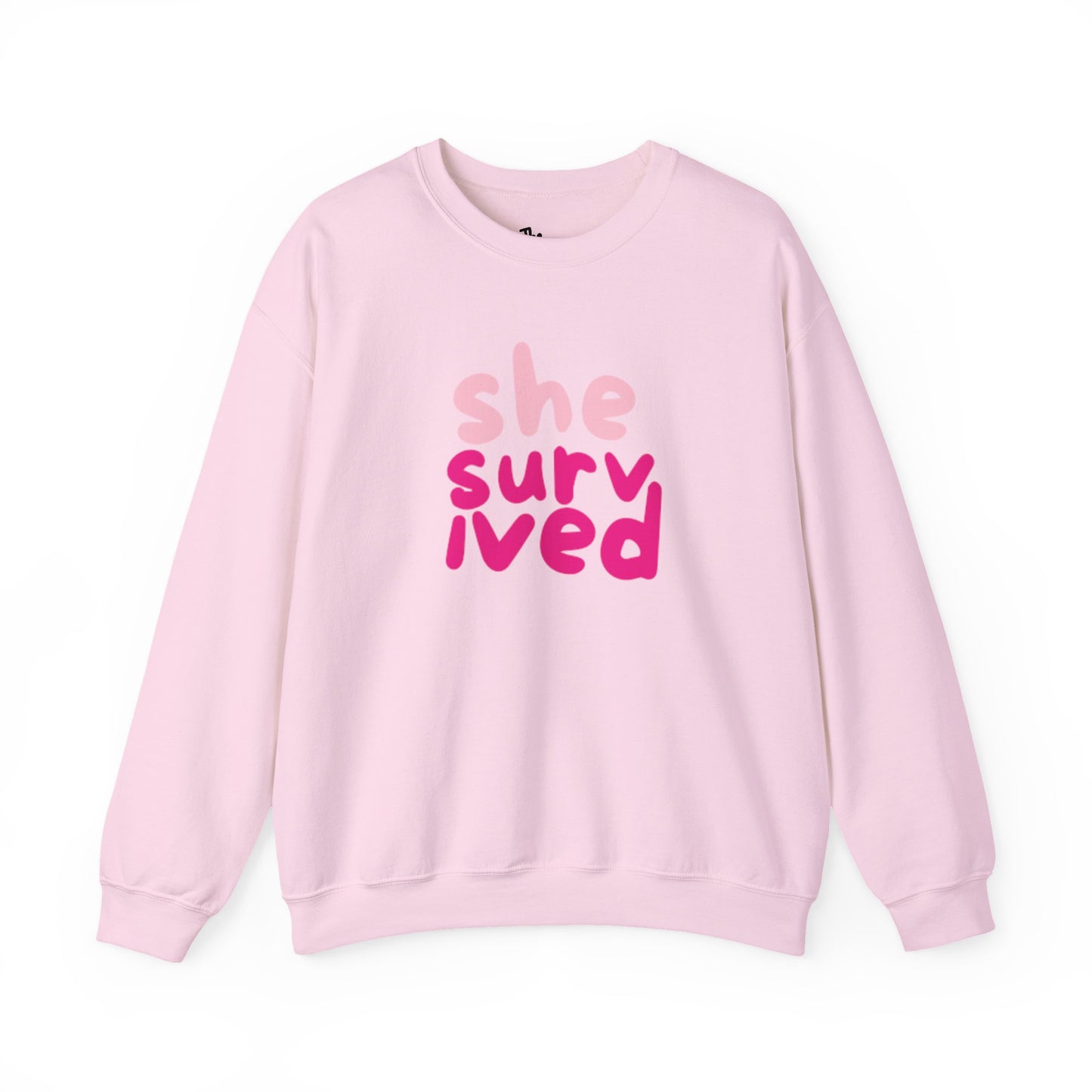 She Survived Sweatshirt – Empowering Cancer Survivor Crewneck