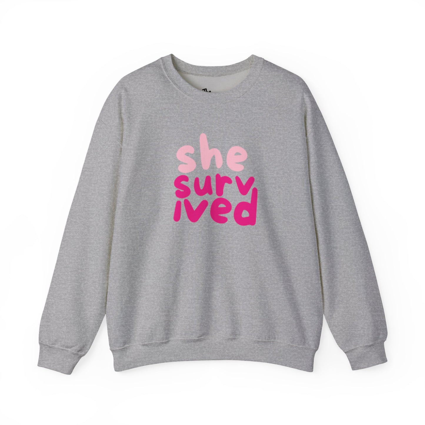 She Survived Sweatshirt – Empowering Cancer Survivor Crewneck