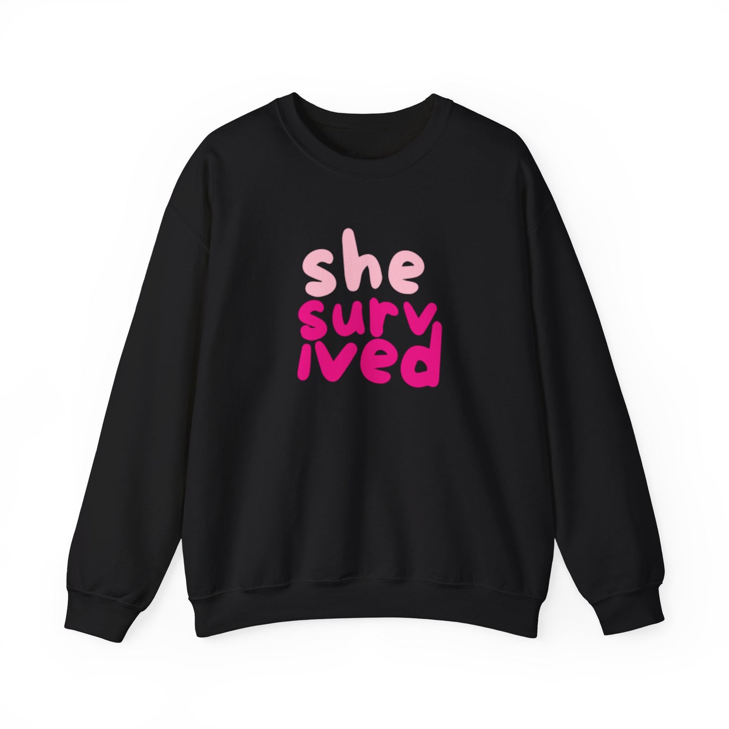 She Survived Sweatshirt – Empowering Cancer Survivor Crewneck