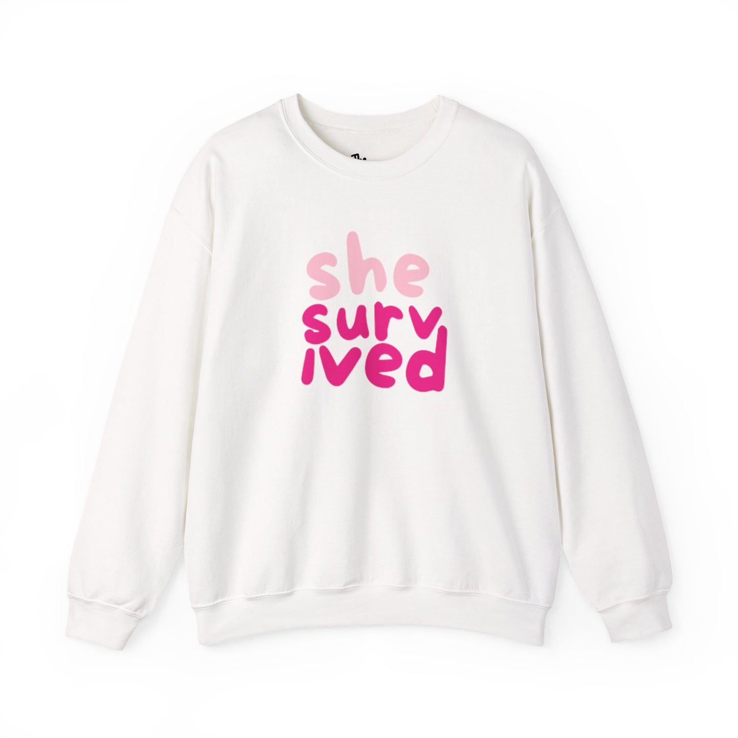She Survived Sweatshirt – Empowering Cancer Survivor Crewneck