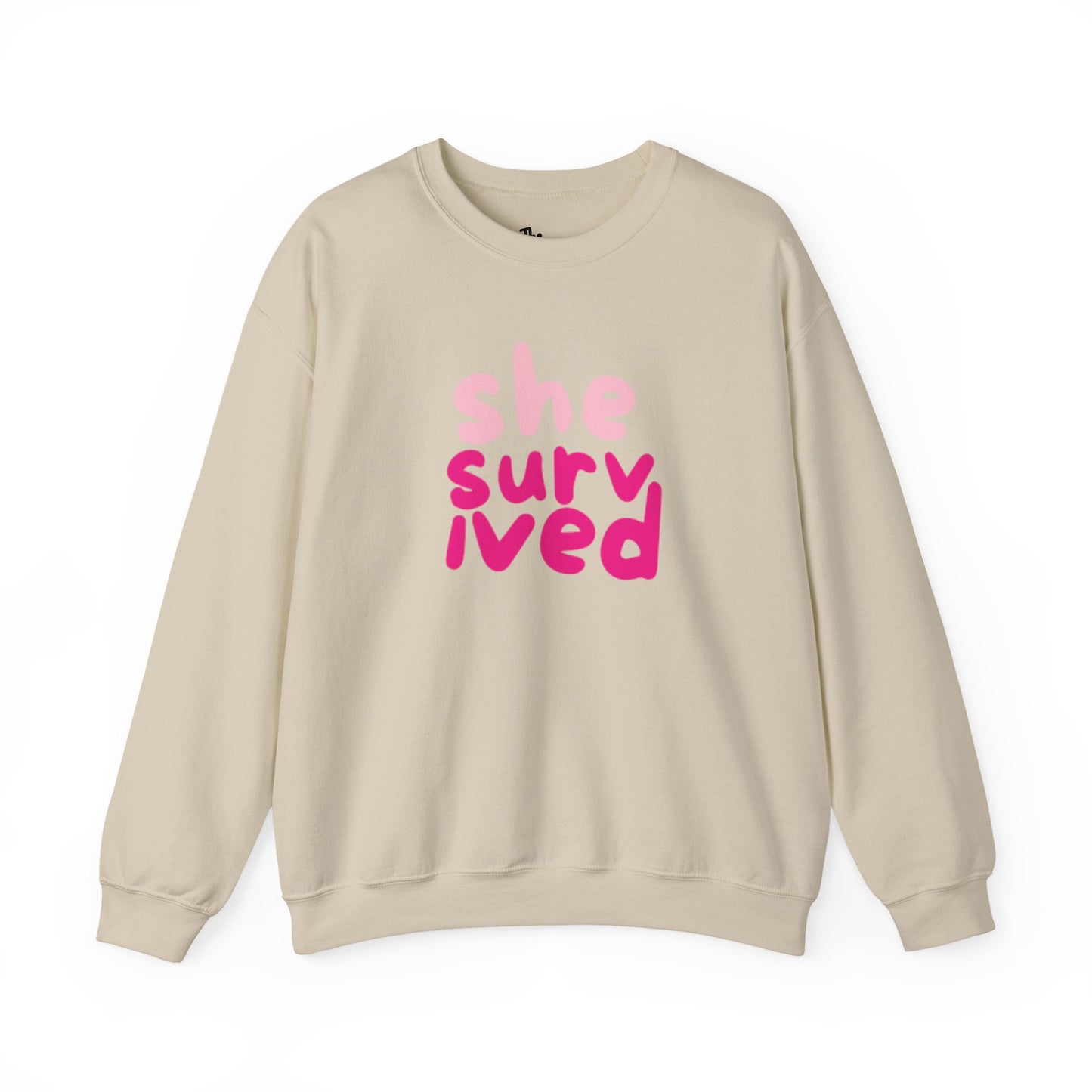 She Survived Sweatshirt – Empowering Cancer Survivor Crewneck