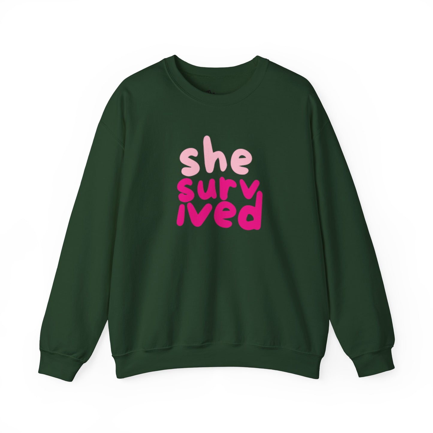 She Survived Sweatshirt – Empowering Cancer Survivor Crewneck